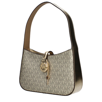 Michael Kors Gold Fabric Handbag