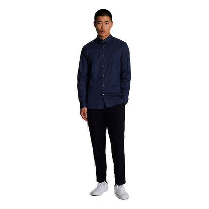 Lyle & Scott Blue Cotton Dress Shirt