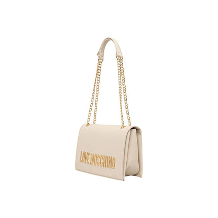 Love Moschino Beige Polyethylene Handbag Love Moschino
