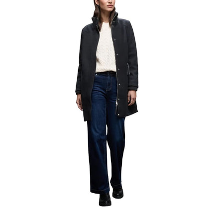 Street One Blue Polyester Coat