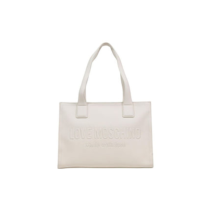 Love Moschino Beige Polyethylene Handbag