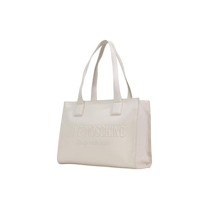 Love Moschino Beige Polyethylene Handbag