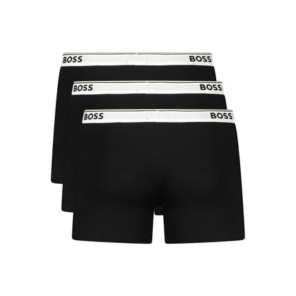 Hugo Boss Black Cotton Men Boxer