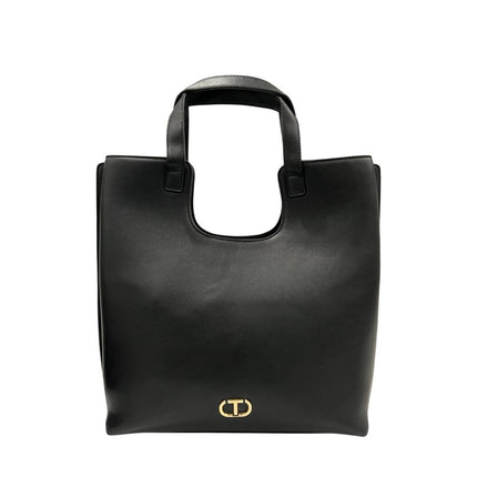 Twinset Black PU Women Shoulder Bag