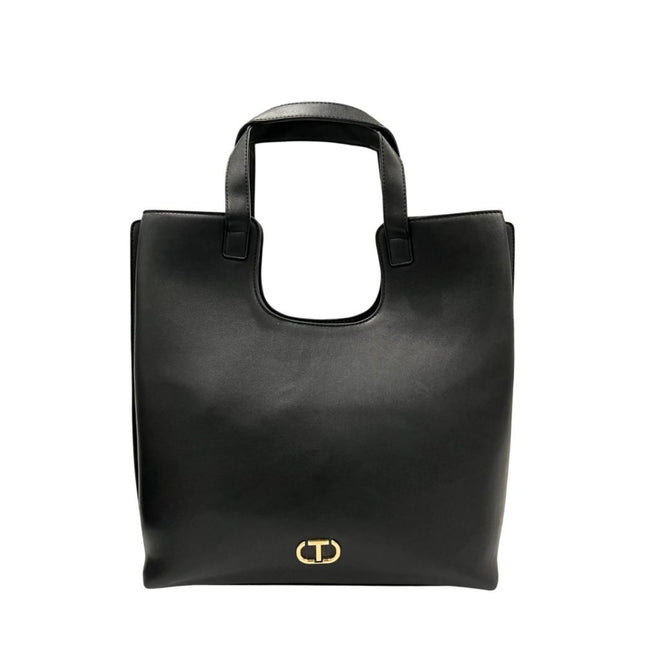 Twinset Black PU Women Shoulder Bag