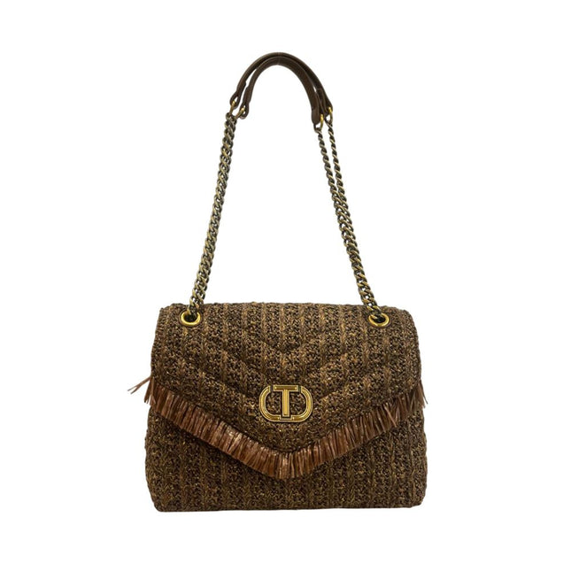 Twinset Brown Polypropylene Women Crossbody Bag