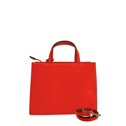 Twinset Orange Faux Leather Women Handbag