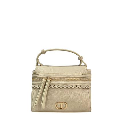 Twinset Beige PU Women Handbag