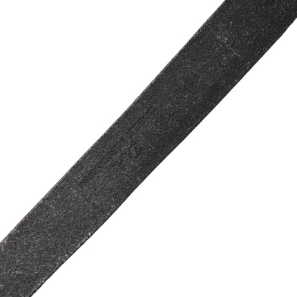 Daniele Alessandrini Men Black Leather Metal Buckle Belt