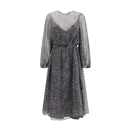 Max Mara Black Silk Casual Dress