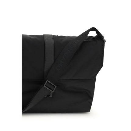 Ferragamo Black Nylon Shoulder Bag