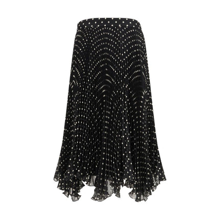 Valentino Black Silk Skirt