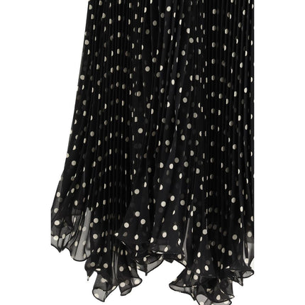 Valentino Black Silk Skirt