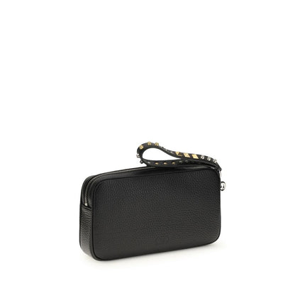 Valentino Garavani Black Calf Leather Bos Taurus Accessories