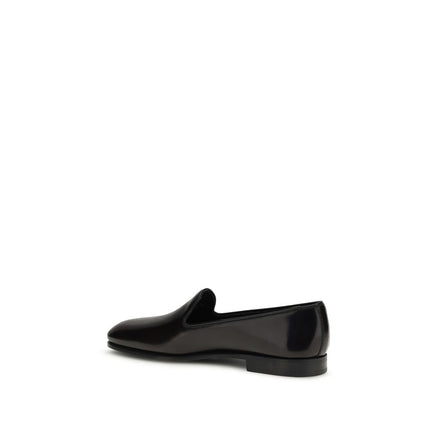 Church's Bordeaux Calf Leather Bos Taurus Slip-On Loafers