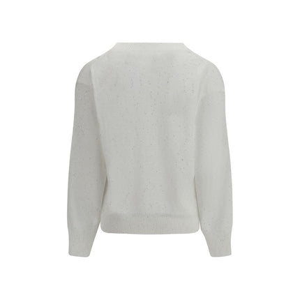 Brunello Cucinelli White Linen T-Shirt