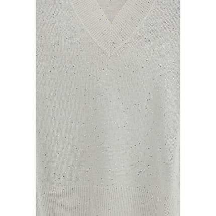 Brunello Cucinelli White Linen T-Shirt