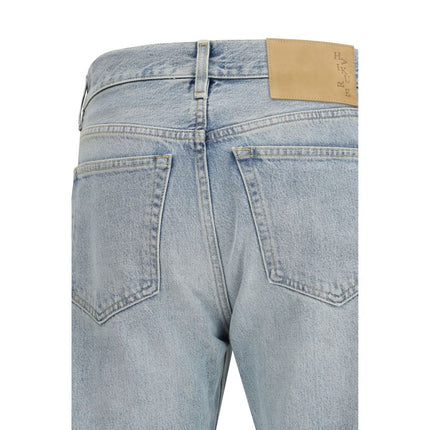 Haikure Blue Cotton Straight-Leg Jeans