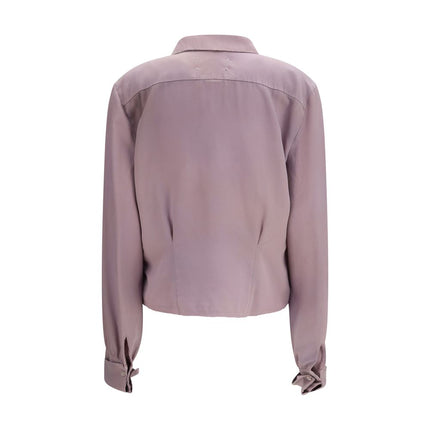 Maison Margiela Purple Silk Shirt