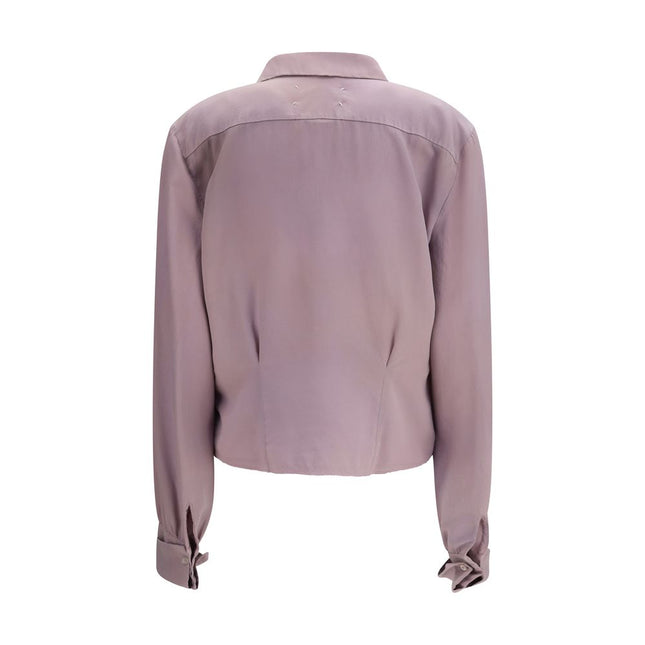 Maison Margiela Purple Silk Shirt