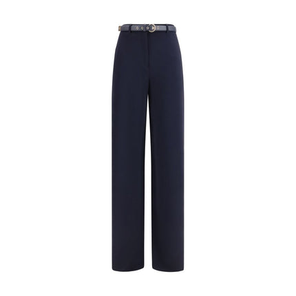 Max Mara Blue Triacetate Dress Pants