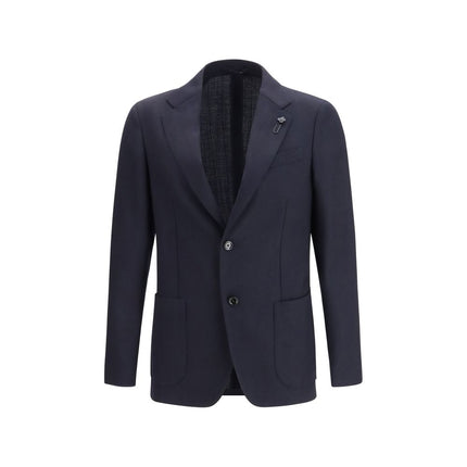 Lardini Blue Wool Blazer