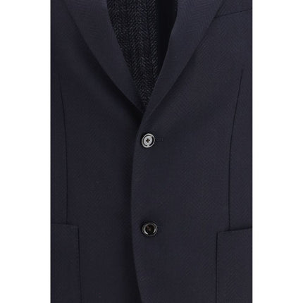 Lardini Blue Wool Blazer