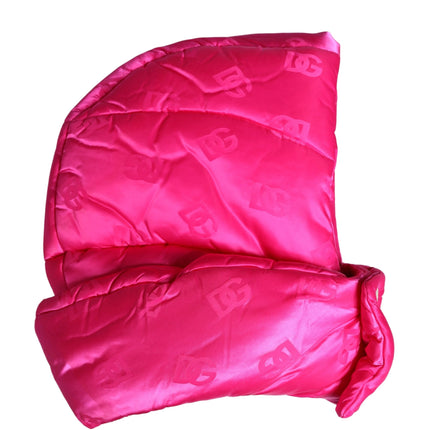 Dolce & Gabbana Men Pink Logo Print Whole Head Wrap Capello Hat