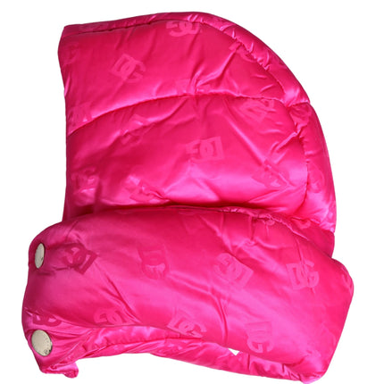 Dolce & Gabbana Men Pink Logo Print Whole Head Wrap Capello Hat