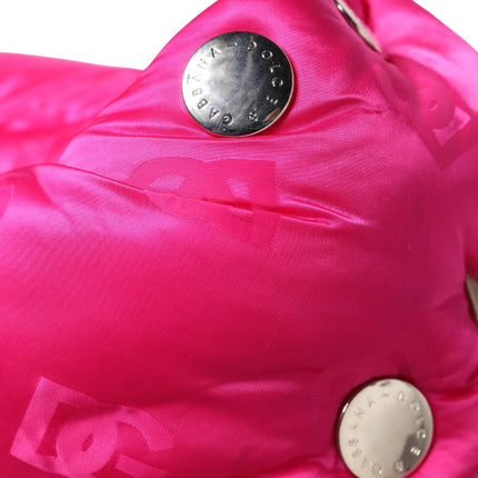 Dolce & Gabbana Men Pink Logo Print Whole Head Wrap Capello Hat