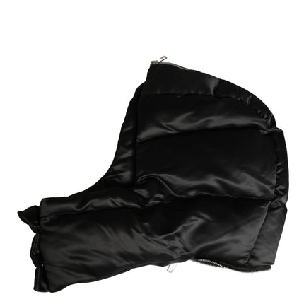 Dolce & Gabbana Black Polyester Whole Head Wrap Capello Hat