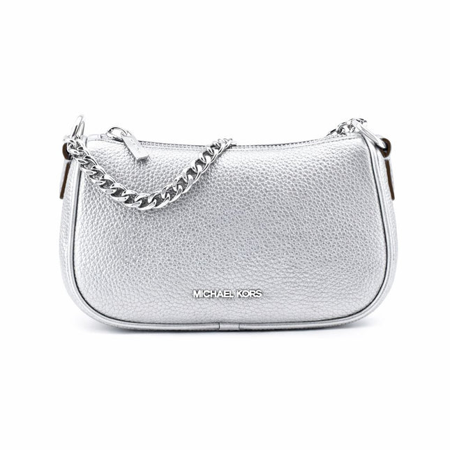 Michael Kors Gray Leather Shoulder Bag