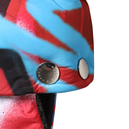 Dolce & Gabbana Multicolor Graffiti Whole Head Wrap Capello Hat