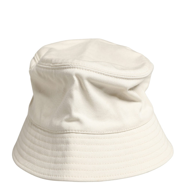 Dolce & Gabbana Men White Cotton Bucket Fisherman Capello Hat