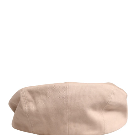 Dolce & Gabbana Men Beige Cotton Newsboy Cloth Capello Hat