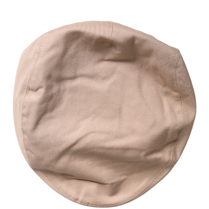 Dolce & Gabbana Men Beige Cotton Newsboy Cloth Capello Hat