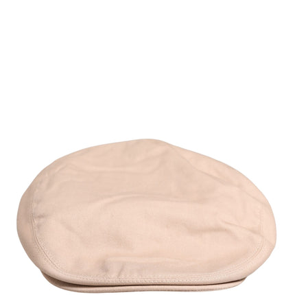 Dolce & Gabbana Men Beige Cotton Newsboy Cloth Capello Hat