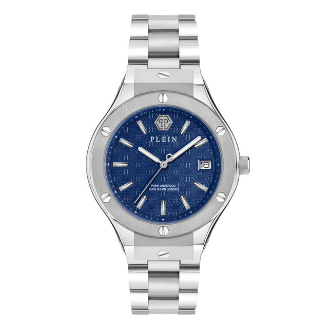 Philipp Plein Gray Stainless Steel Dress Watch