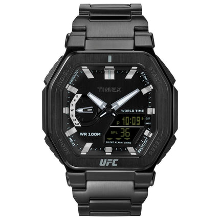Timex Black Stainless Steel Sport Watch