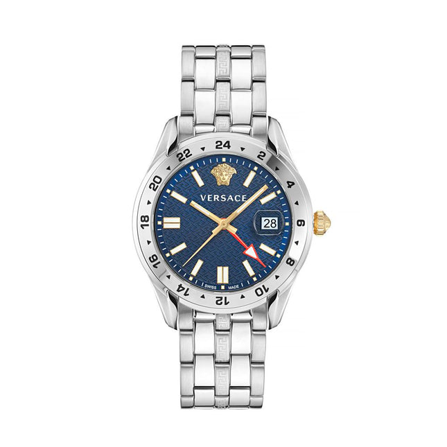 Versace Gray Stainless Steel Dress Watch