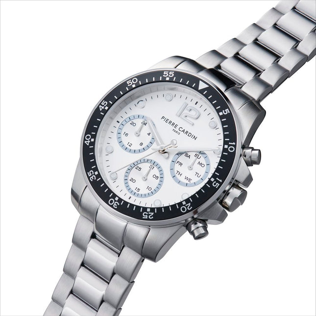 Pierre Cardin Gray Stainless Steel Dress Watch