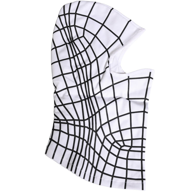 Dolce & Gabbana Men White Stripes Nylon Ski Mask Balaclava Hat