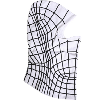Dolce & Gabbana Men White Stripes Nylon Ski Mask Balaclava Hat