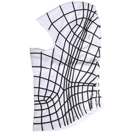 Dolce & Gabbana Men White Stripes Nylon Ski Mask Balaclava Hat