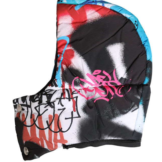 Dolce & Gabbana Multicolor Graffiti Whole Head Wrap Capello Hat