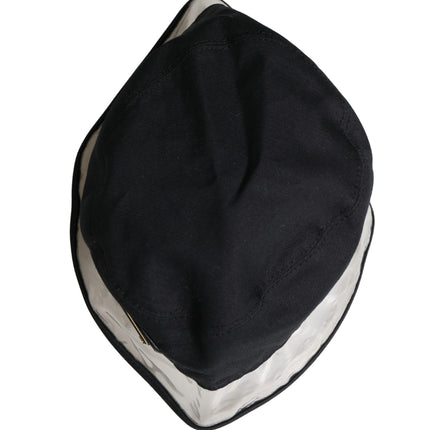 Dolce & Gabbana Black Cotton Plastic Fisherman Bucket Capello Hat
