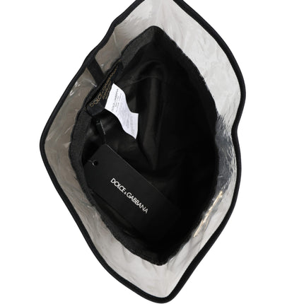 Dolce & Gabbana Black Cotton Plastic Fisherman Bucket Capello Hat