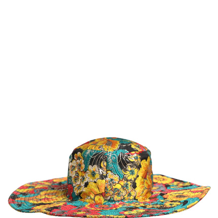 Dolce & Gabbana Men Multicolor Brocade Wide Brim Fisherman Capello Hat