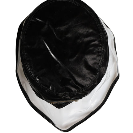 Dolce & Gabbana Black Nylon Plastic Fisherman Bucket Capello Hat