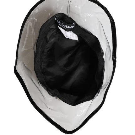 Dolce & Gabbana Black Nylon Plastic Fisherman Bucket Capello Hat